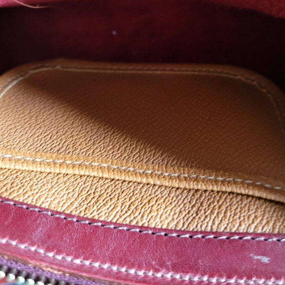 Dooney & Bourke Women's Leather Bag - Red and Tan - Picture 5 of 5